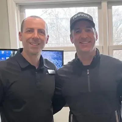 Dennis with Dr. Devon Coughlin, chiropractor in Mt Laurel Township NJ