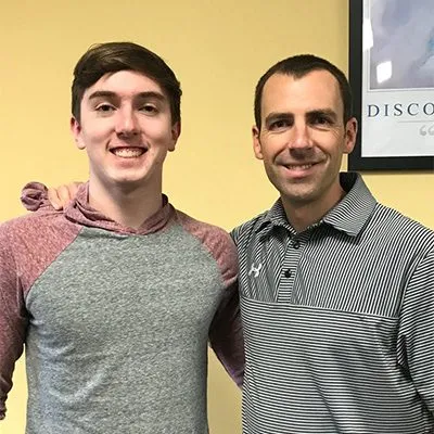 Matt with Dr. Devon Coughlin, chiropractor in Mt Laurel Township NJ